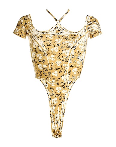 KNWLS TOPS & TEES Mustard 73% Nylon, 27% Elastane