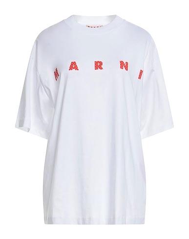 MARNI オーバーサイズTシャツ ホワイト コットン 100%