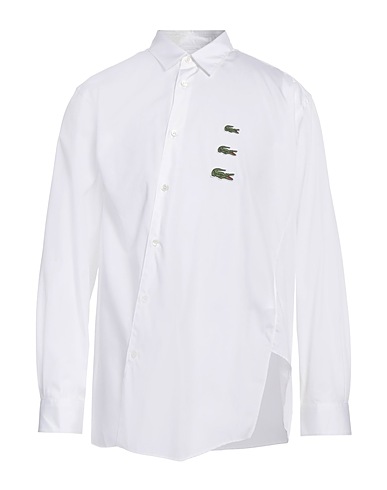 LACOSTE x COMME des GARÇONS SHIRT Shirts White 100% Cotton