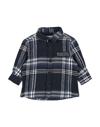 ICEBERG Patterned shirt Slate blue 100% Cotton