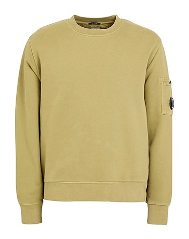 C.P. COMPANY Felpa Verde militare 100% Cotone