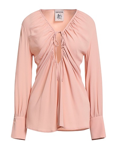 SEMICOUTURE Top Pink 65% Acetate, 35% Silk