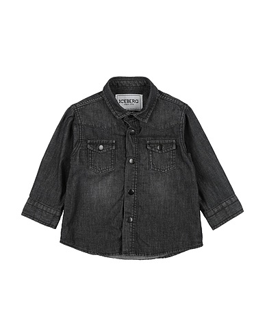 ICEBERG Jeanshemd Braungrau 100% Baumwolle