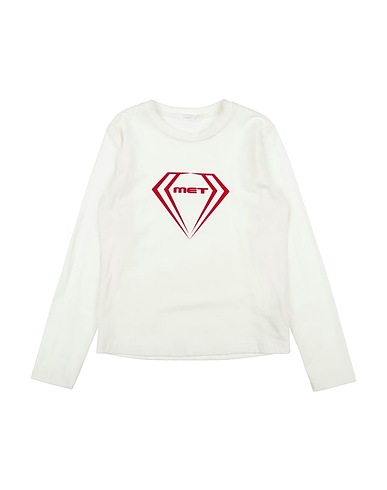 MET JEANS T-shirt AVORIO 94% Cotton, 6% Elastane