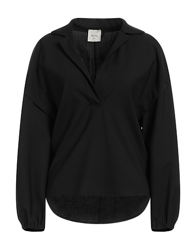 ALYSI Top Nero 95% Lana Vergine, 5% Elastan