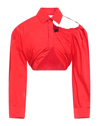 JACQUEMUS Solid colour shirts & blouses Red 100% Polyamide