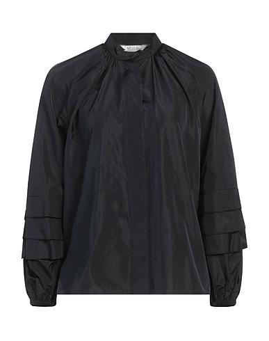 MAX MARA Solid colour shirts & blouses Black 75% Polyester, 25% Silk