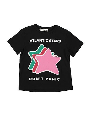 ATLANTIC STARS T-shirt Black 100% Cotton