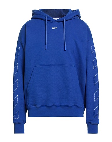 OFF-WHITE™ Felpa Blu 100% Cotone, Poliestere