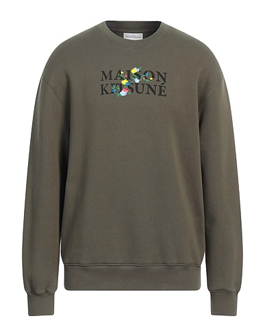 MAISON KITSUNÉ Sweatshirt Military green 100% Cotton