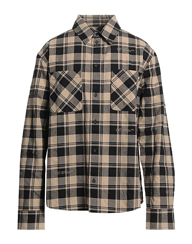 OFF-WHITE™ Camicia a quadri Beige 100% Cotone
