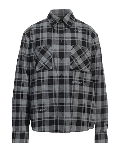OFF-WHITE™ Camicia a quadri Grigio 100% Cotone