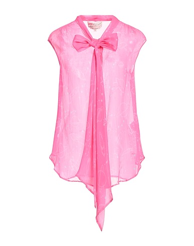 MAISON COMMON Patterned shirts & blouses Fuchsia 100% Silk