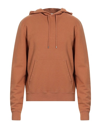 SAINT LAURENT Hooded track jacket  Brown 100% Cotton