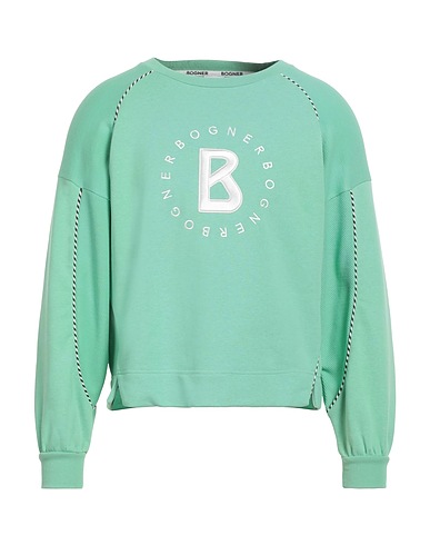 BOGNER Sweatshirt Light green 83% Cotton, 17% Polyester