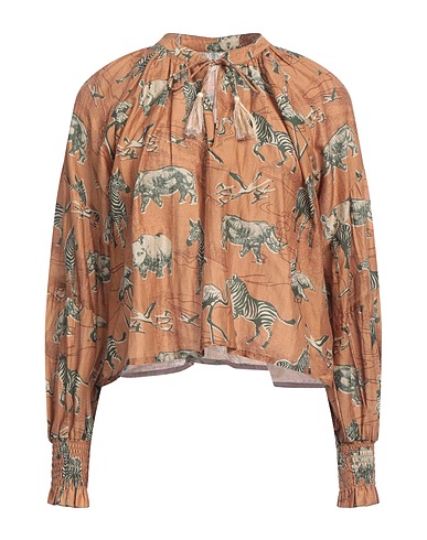 CHUFY Top Camel 80% Cotton, 20% Silk