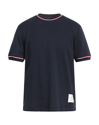 THOM BROWNE Ｔシャツ ネイビー コットン 100% / ポリウレタン