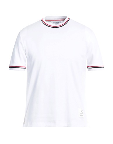 THOM BROWNE Ｔシャツ ホワイト コットン 100% / ポリウレタン
