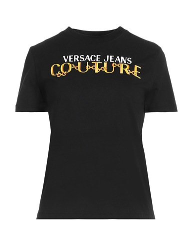 VERSACE JEANS COUTURE T-shirt Black 100% Cotton