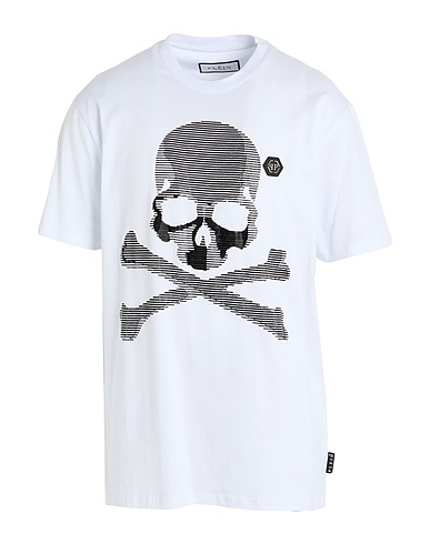 PHILIPP PLEIN T-shirt White 100% Cotton, Glass