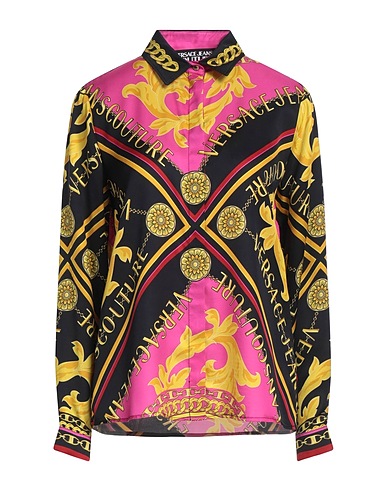 VERSACE JEANS COUTURE Camicie  e bluse fantasia Nero 100% Viscosa