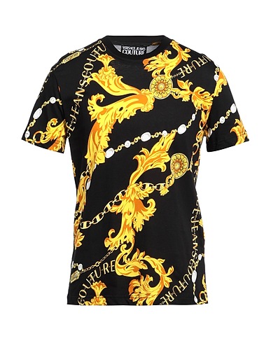 VERSACE JEANS COUTURE T-shirt Black 100% Cotton