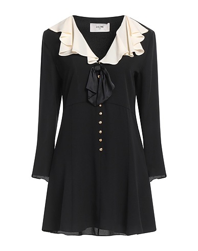 CELINE DRESSES Black 100% Silk