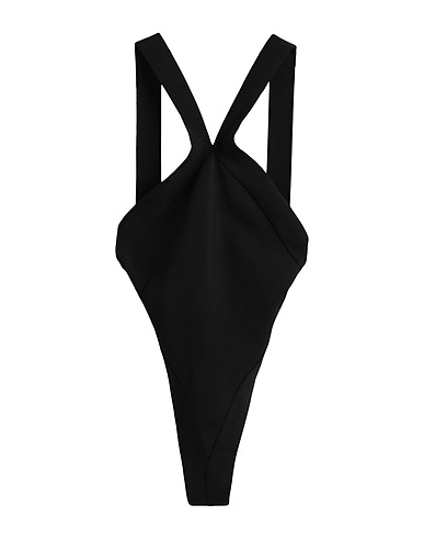 SAINT LAURENT TOPWEAR Black 80% Viscose, 18% Polyamide, 2% Elastane