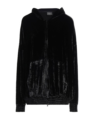 BALENCIAGA Hoodie Schwarz 77% Viskose, 21% Polyamid, 2% Elastan