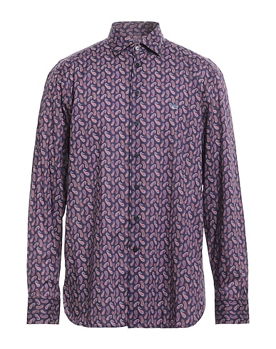 ETRO Patterned shirt Purple 100% Cotton