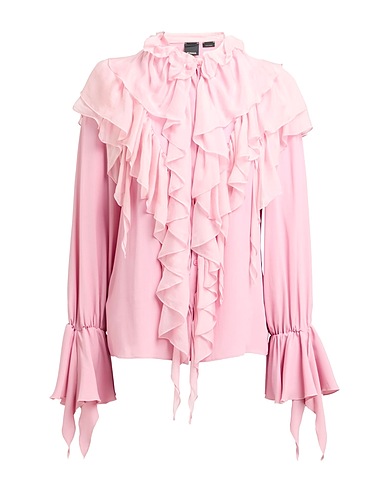 PINKO Solid color shirts & blouses Pink 76% Acetate, 24% Silk