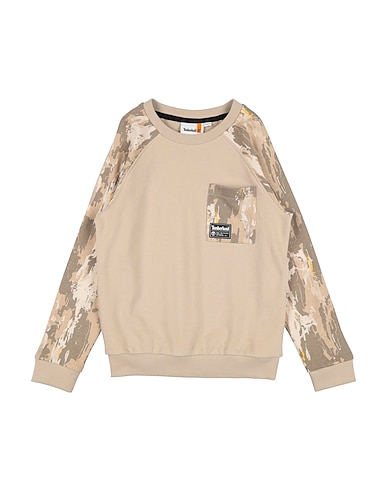 TIMBERLAND Sweatshirt BEIGE 80% Cotton, 20% Polyester, Elastane