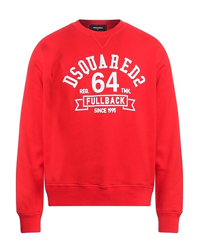 DSQUARED2 Sweatshirt Red 100% Cotton, Elastane