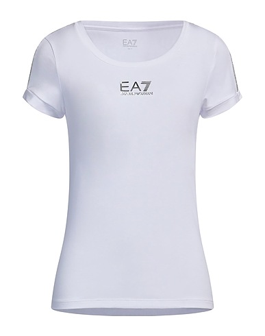 EA7 T-shirt White 56% Polyester, 38% Modal, 6% Elastane