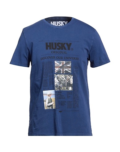 HUSKY T-shirt BLU 100% Cotton