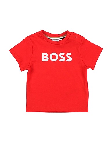 BOSS Ｔシャツ レッド コットン 100% / ポリウレタン