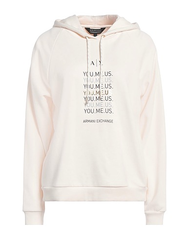 ARMANI EXCHANGE Hoodie Off white 100% Baumwolle