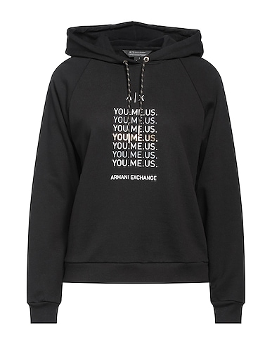 ARMANI EXCHANGE Hooded track jacket 100% Cotton