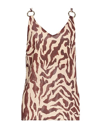 SIMONA CORSELLINI Camisole Brown 100% Polyester