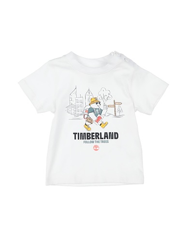 TIMBERLAND T-shirt White 98% Cotton, 2% Elastane