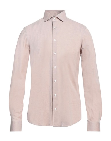 MICHAEL KORS MENS Solid colour shirt Sand 100% Cotton