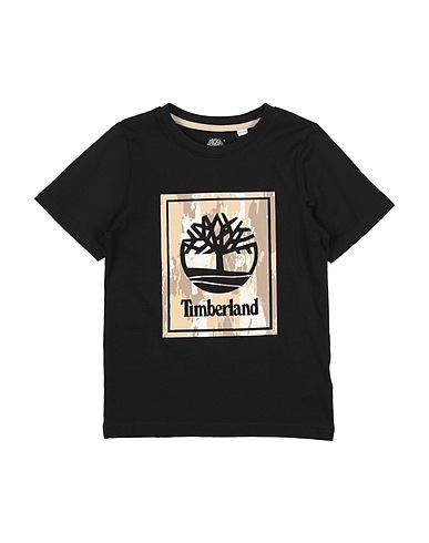 TIMBERLAND T-shirt Black 95% Cotton, 5% Elastane