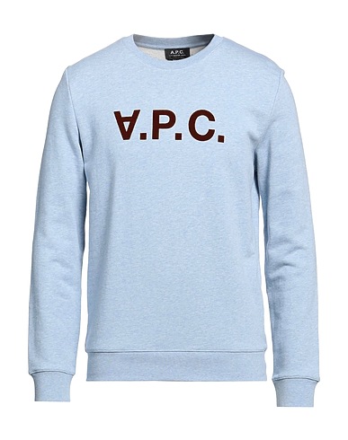 A.P.C. Sweatshirt Sky blue 100% Cotton