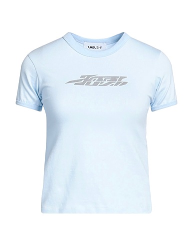 AMBUSH T-shirt Bleu ciel 100% Coton, Polyuréthane