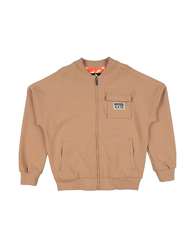 CONVERSE Sweatshirt CNVB LIFESTYLE BLOCKED JACKET
 Camel 60% Cotton, 40% Polyester