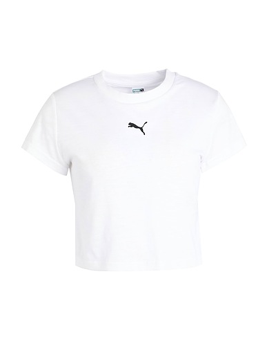 PUMA Crop top Dare To Baby Tee
 White 65% Polyester, 35% Cotton