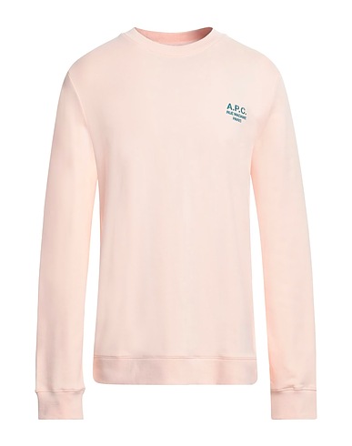 A.P.C. Felpa Rosa chiaro 100% Cotone