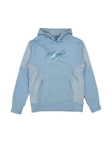 JORDAN Hooded sweatshirt OFF COURT FLIGHT PO HOODIE
 Light blue 60% Cotton, 40% Polyester