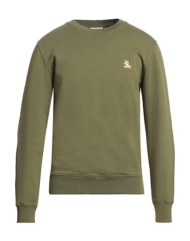 MAISON KITSUNÉ Sweatshirt Military green 100% Cotton