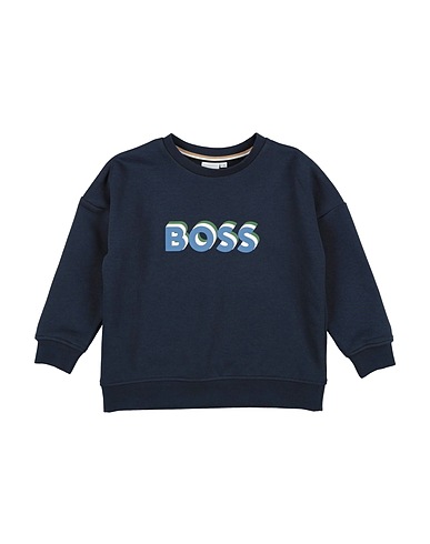 BOSS Sweatshirt Midnight blue 87% Cotton, 13% Polyester